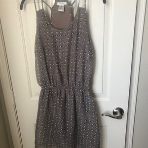 “Dog Print” Grey Tank Dress